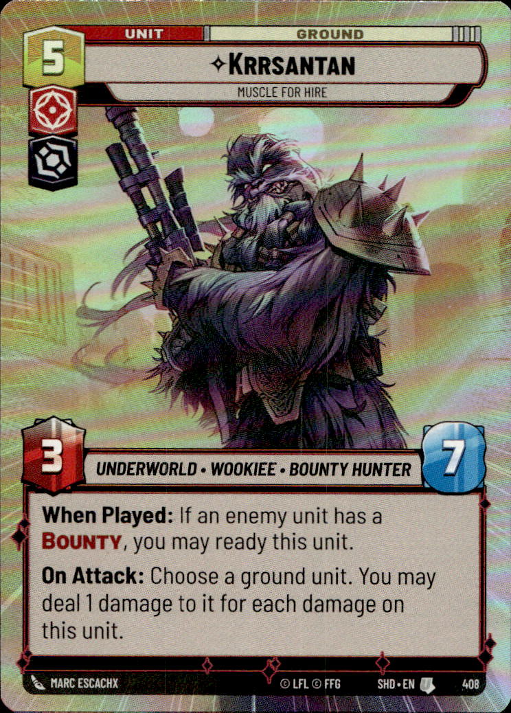 Hyperspace Foil - KRRSANTAN - Unlimited Shadows of the Galaxy