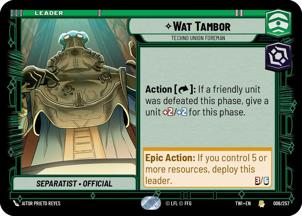 Leader - WAT TAMBOR - Unlimited Twilight of the Republic
