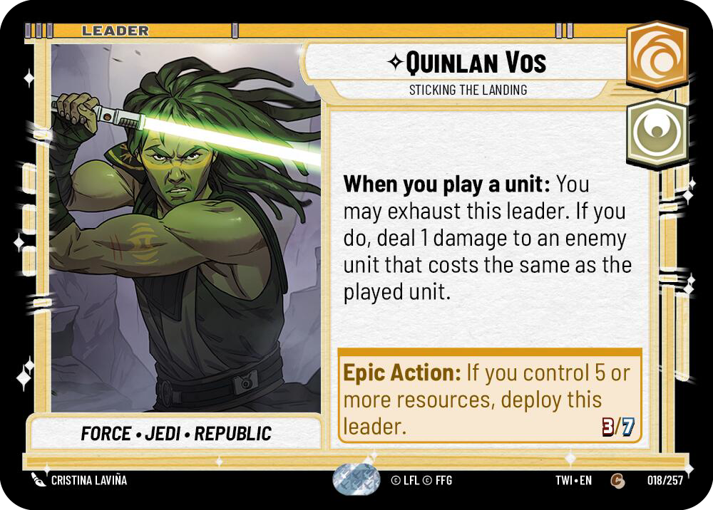 Leader - QUINLAN VOS - Unlimited Twilight of the Republic