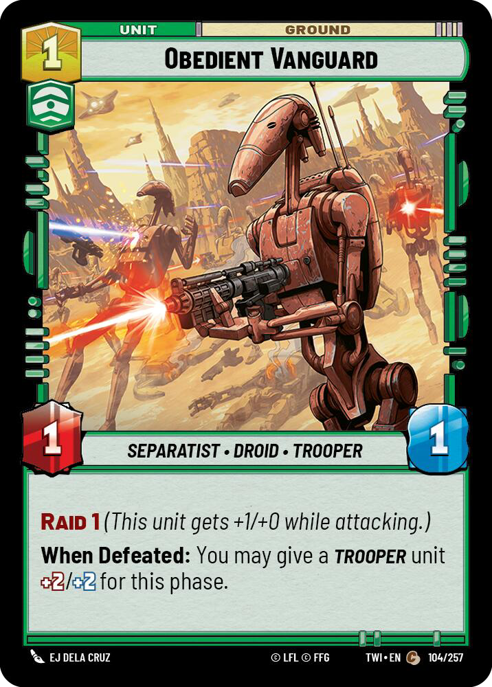 OBEDIENT VANGUARD - Unlimited Twilight of the Republic