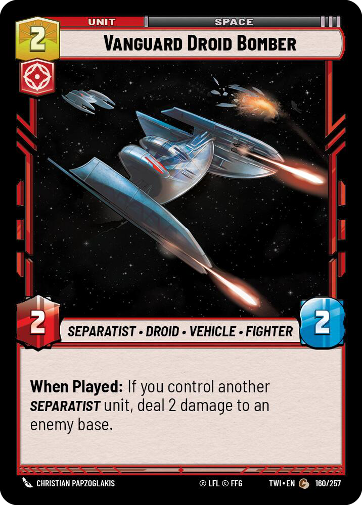 VANGUARD DROID BOMBER - Unlimited Twilight of the Republic