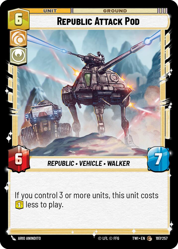 REPUBLIC ATTACK POD - Unlimited Twilight of the Republic