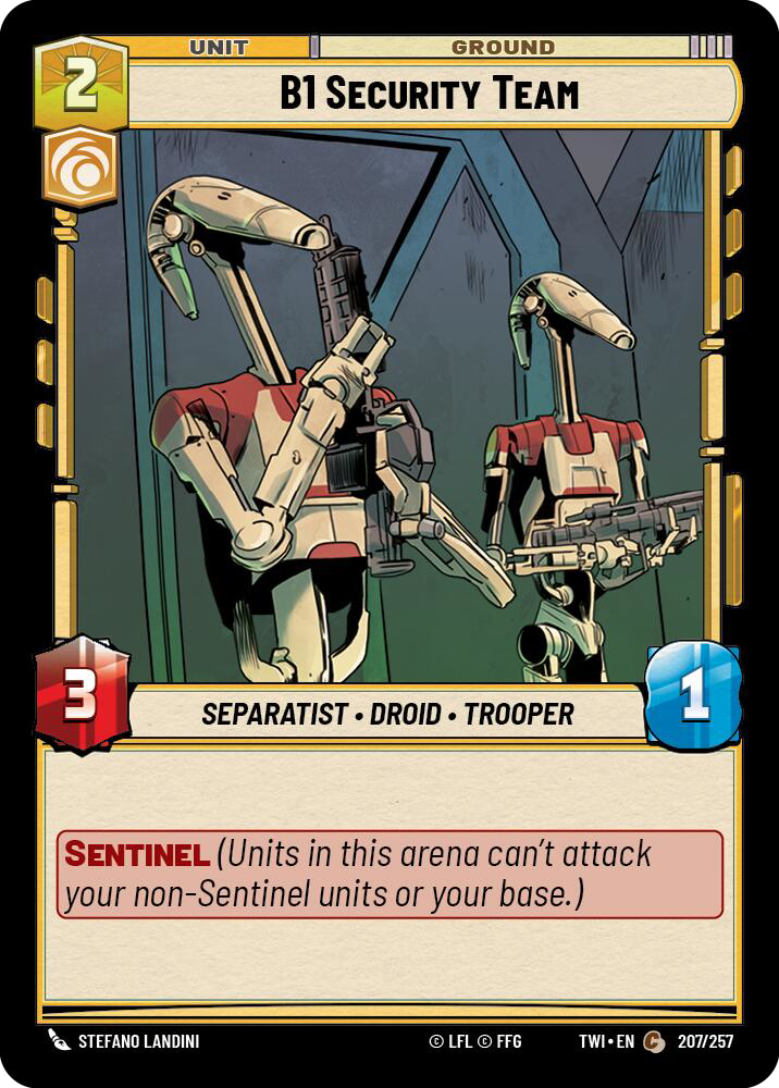 B1 SECURITY TEAM - Unlimited Twilight of the Republic