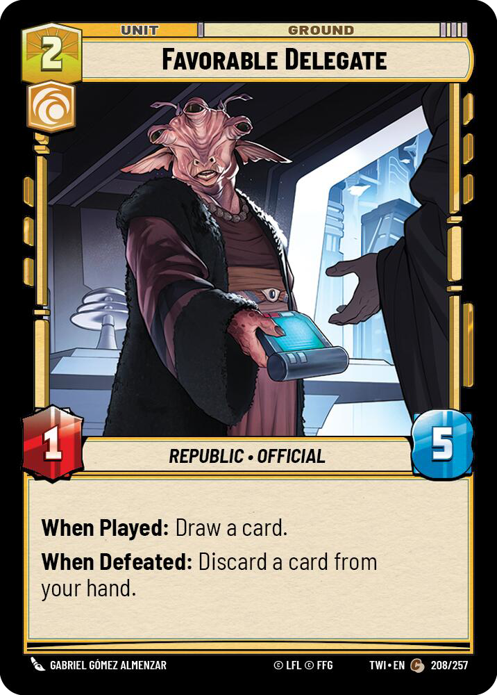 FAVORABLE DELEGATE - Unlimited Twilight of the Republic