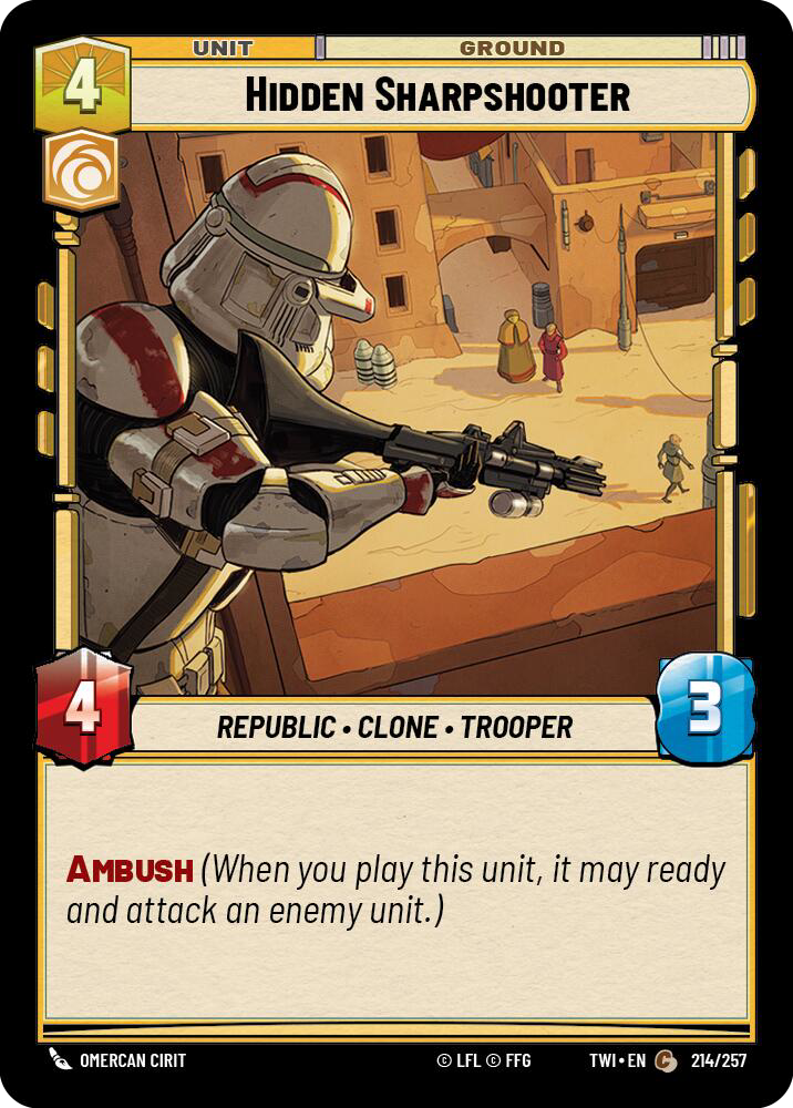 HIDDEN SHARPSHOOTER - Unlimited Twilight of the Republic