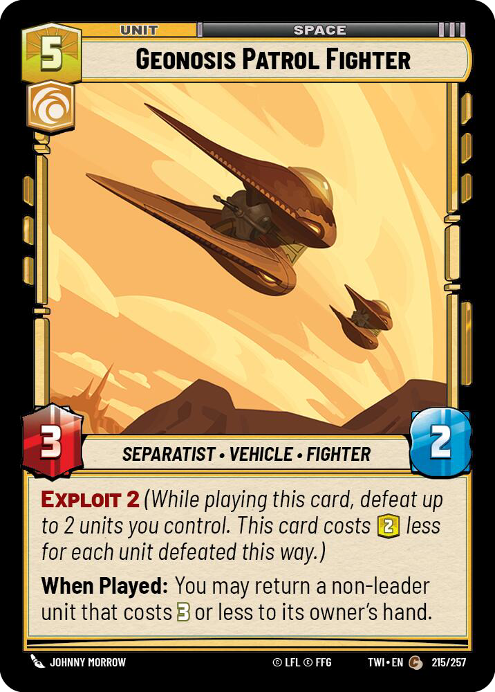 GEONOSIS PATROL FIGHTER - Unlimited Twilight of the Republic