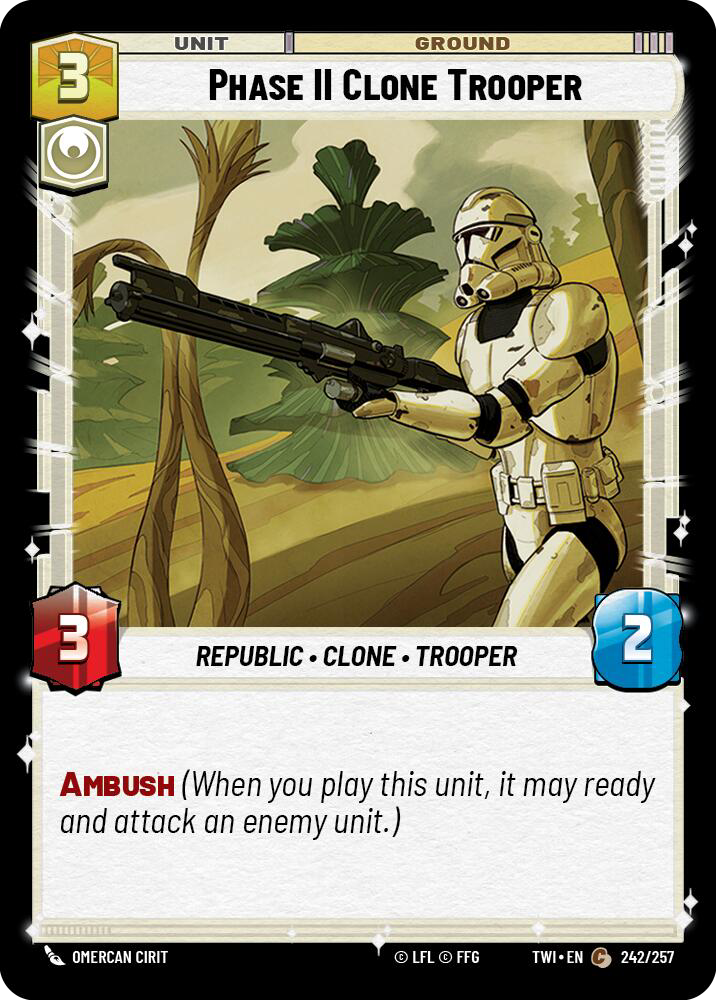PHASE II CLONE TROOPER - Unlimited Twilight of the Republic