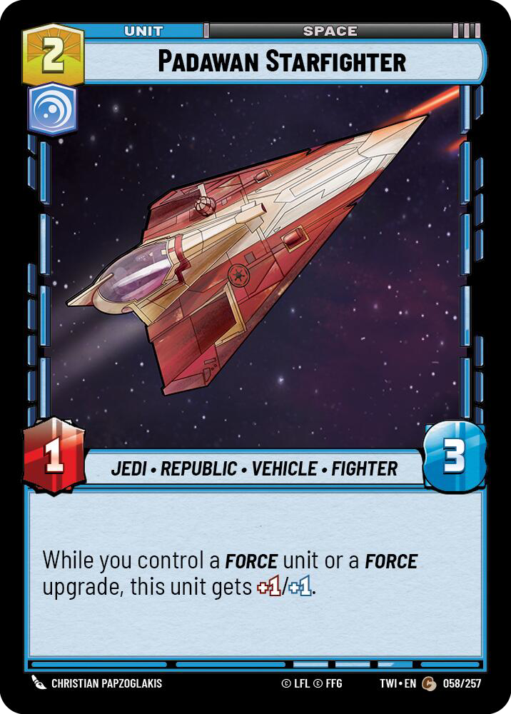 Foil - PADAWAN STARFIGHTER - Unlimited Twilight of the Republic