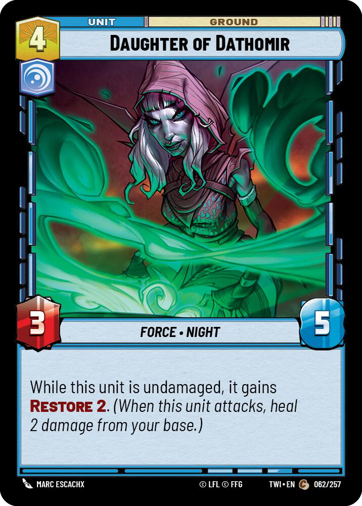 Foil - DAUGHTER OF DATHOMIR - Unlimited Twilight of the Republic