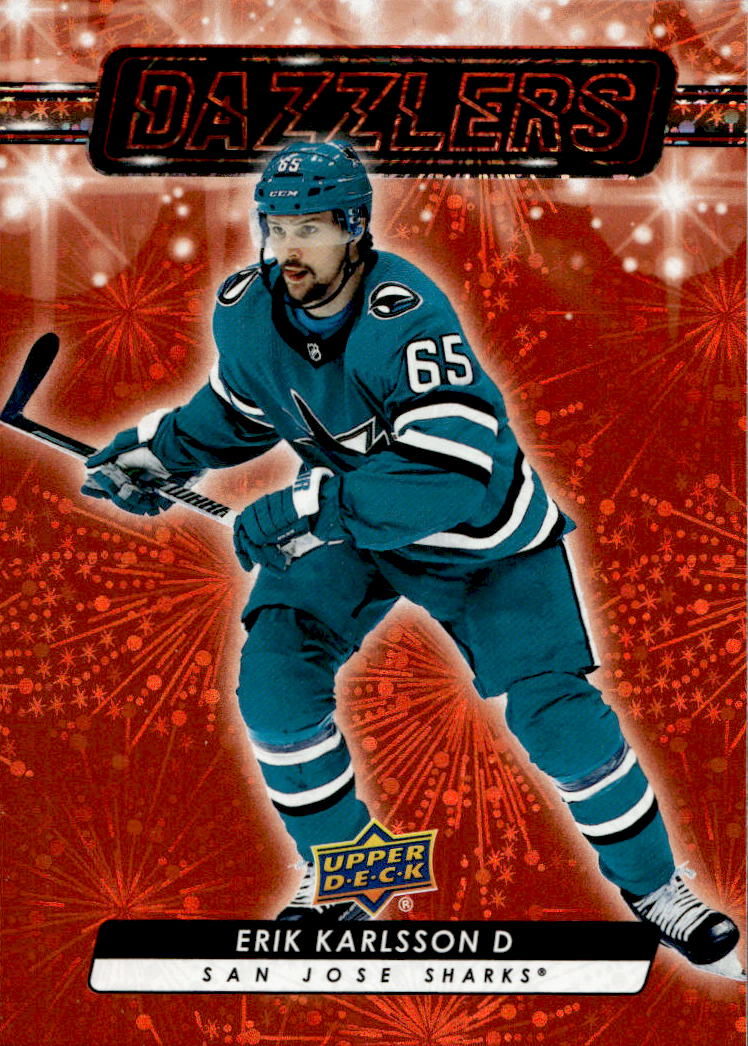 Dazzlers Orange ERIK KARLSSON 23-24 UD Series 2