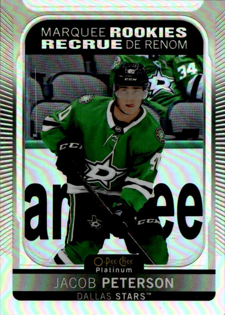 Rainbow Marquee Rookies JACOB PETERSON 21-22 UD O-Pee-Chee OPC Platinum