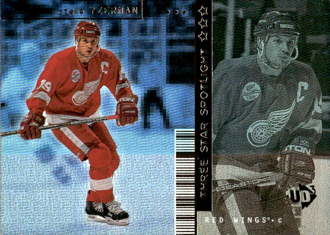 Three Star Spotlight STEVE YZERMAN 98-99 Upper Deck UD3