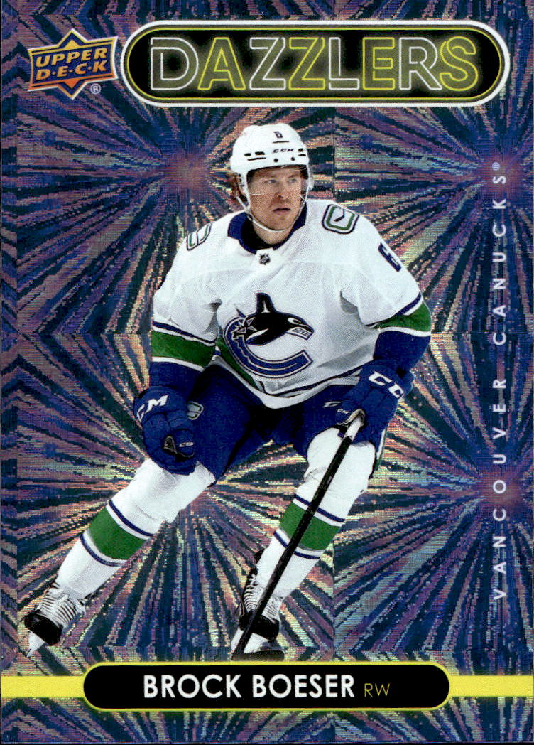 Dazzlers Purple BROCK BOESER 21-22 UD Series 1