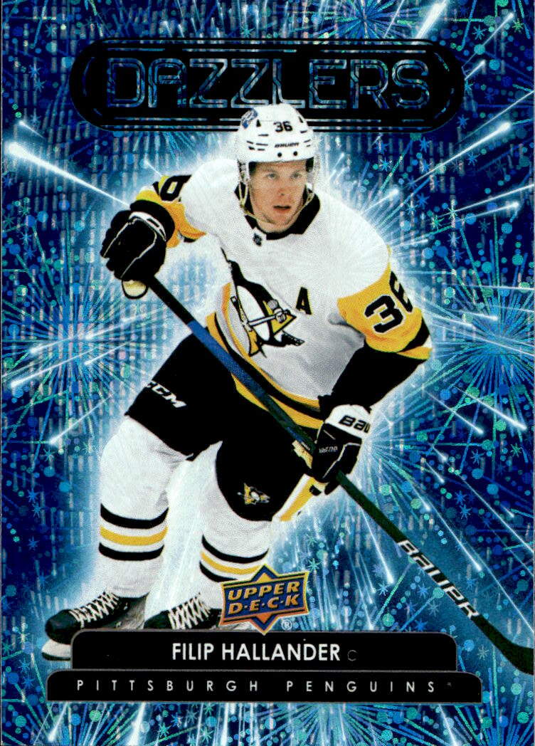 Rookie Dazzlers Blue FILIP HALLANDER 22-23 UD Series 2