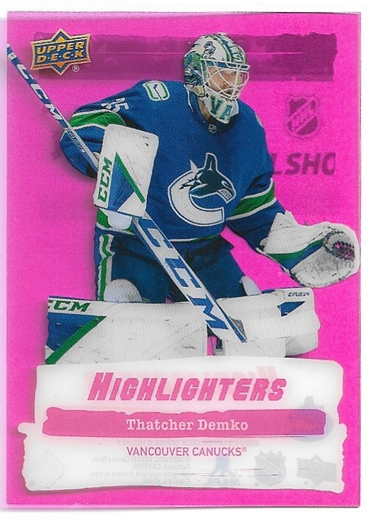Pink Highlighters THATCHER DEMKO 22-23 UD Series 2
