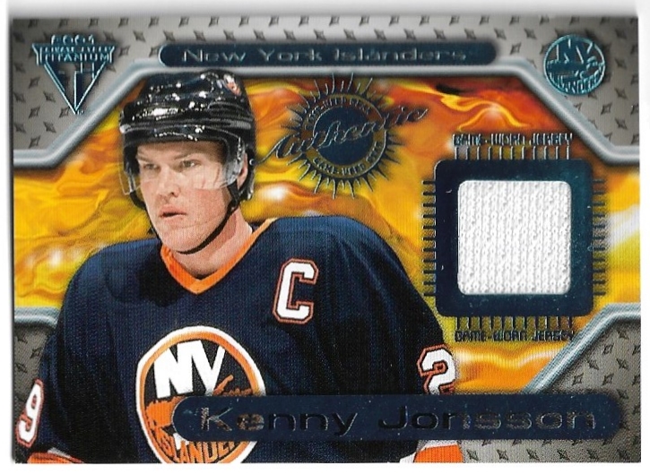 Jersey Game-Worn KENNY JONSSON 00-01 Pacific Private Stock Titanium