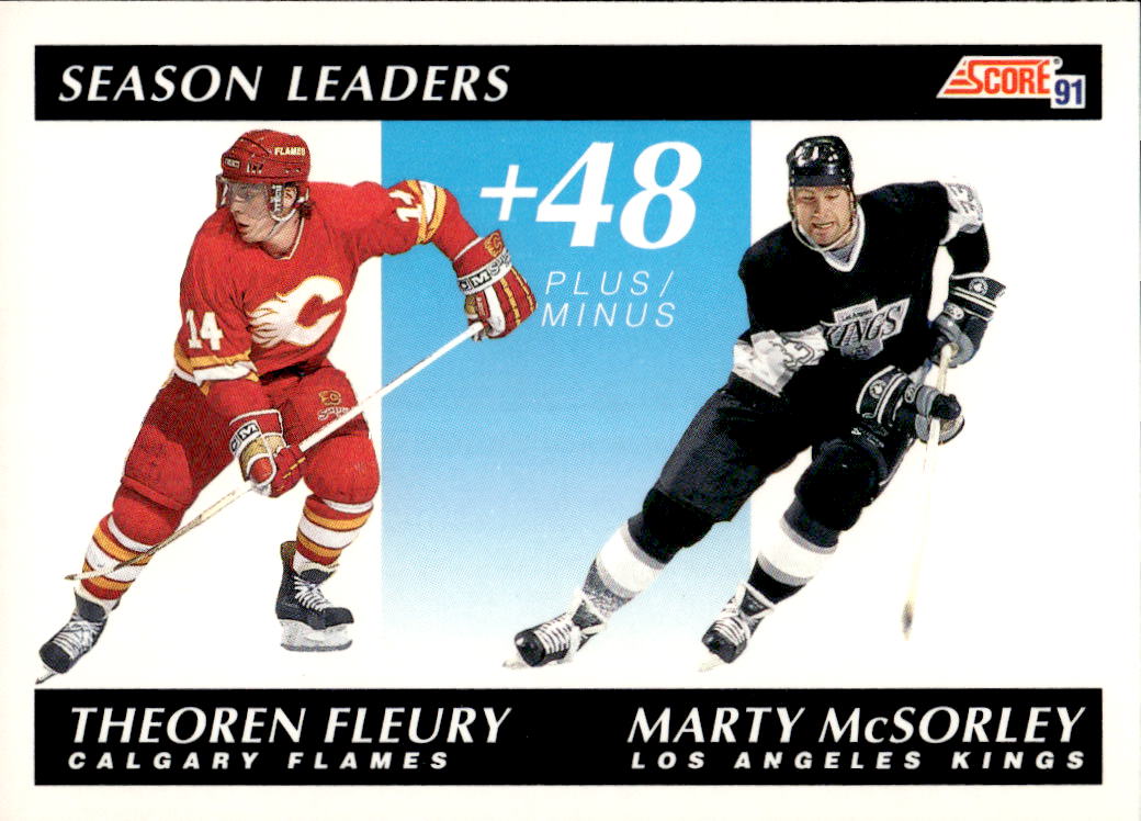 Season Leaders THEOREN FLEURY/MARTY MCSORLEY 91-92 Score American