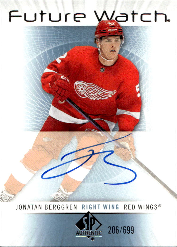 Auto Rookie 12-13 Retro Future Watch JONATAN BERGGREN 22-23 UD SP Authentic /699