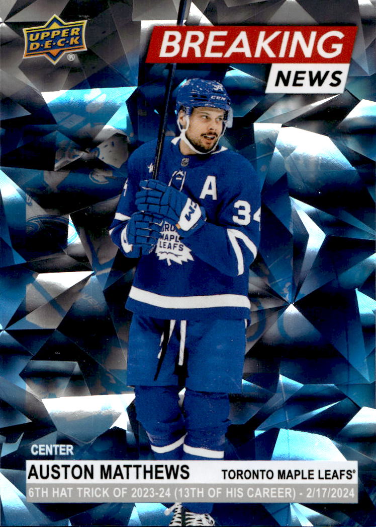 Breaking News AUSTON MATTHEWS 24-25 UD Series 1
