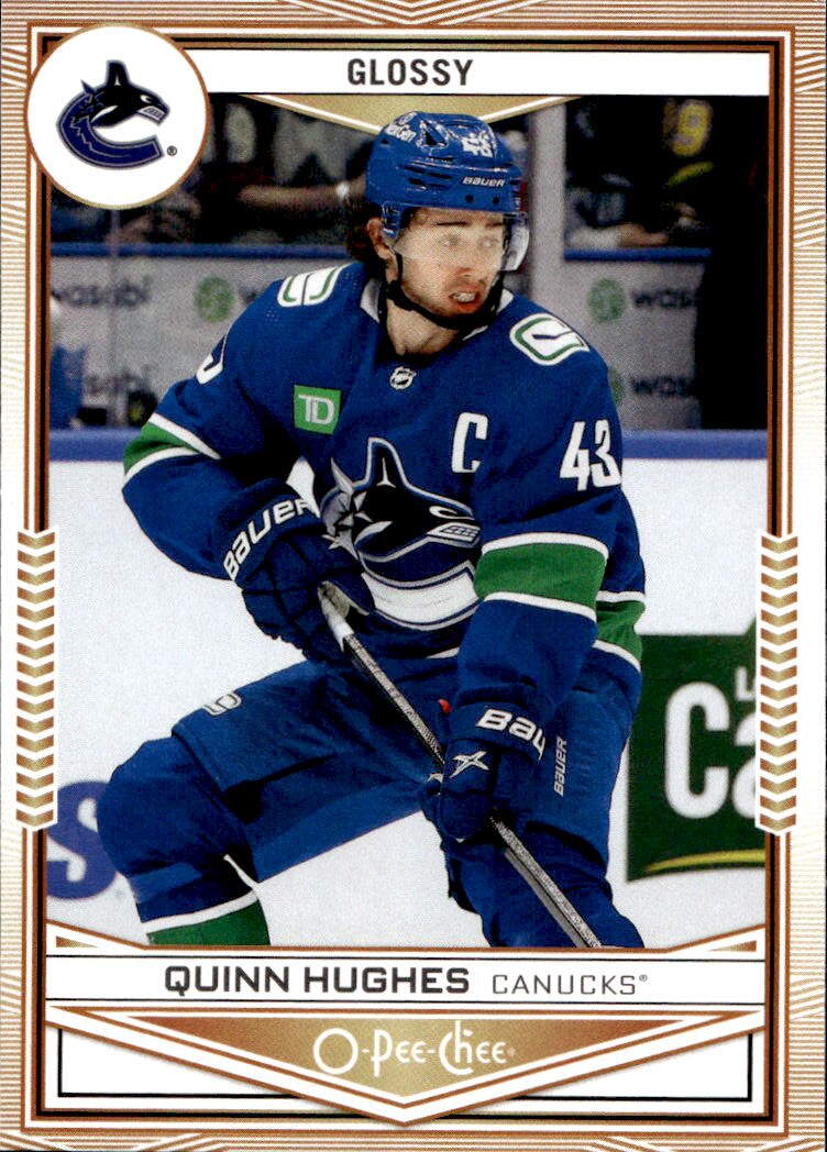 O-Pee-Chee Glossy QUINN HUGHES 24-25 UD Series 1
