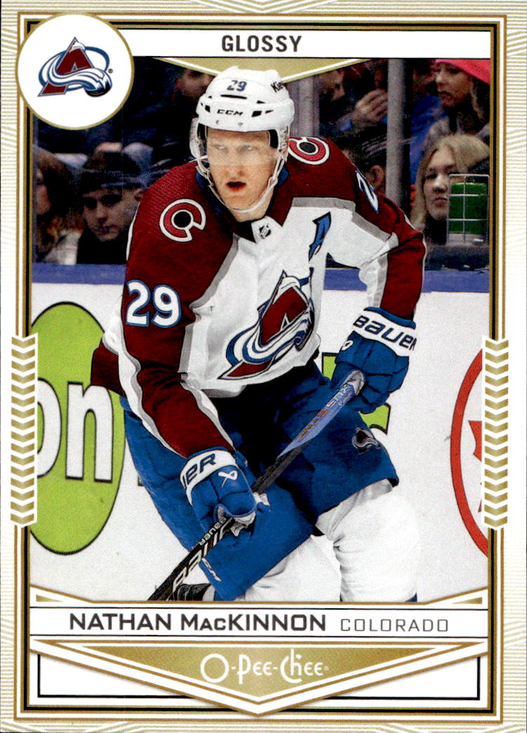 Gold O-Pee-Chee Glossy NATHAN MACKINNON 24-25 UD Series 1