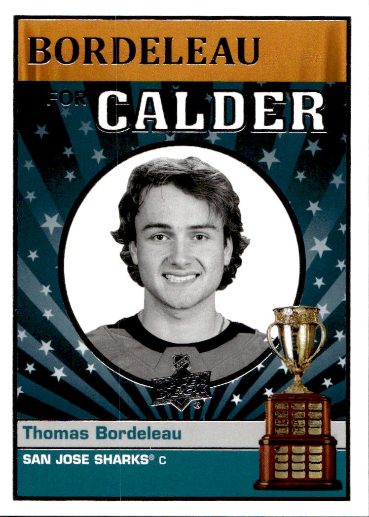 Rookie Calder Candidates THOMAS BORDELEAU 22-23 UD Series 2