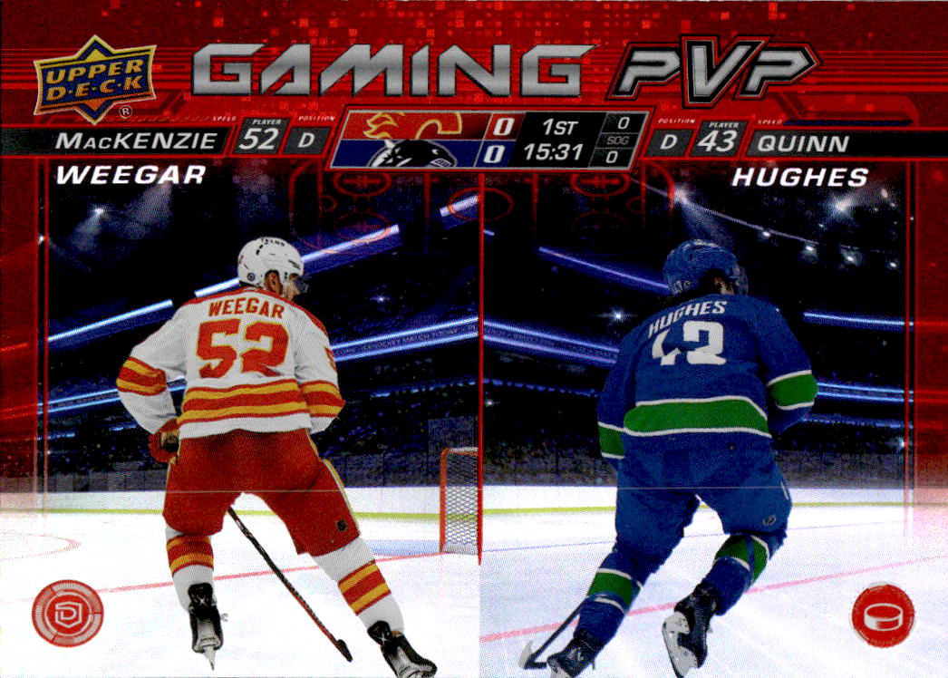 Gaming PVP MACKENZIE WEEGAR/QUINN HUGHES 24-25 UD Series 1