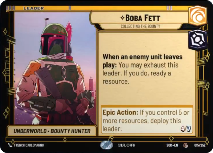 Leader - BOBA FETT - Unlimited Spark of Rebellion