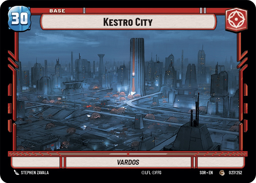 Base - KESTRO CITY/SHIELD TOKEN - Unlimited Spark of Rebellion