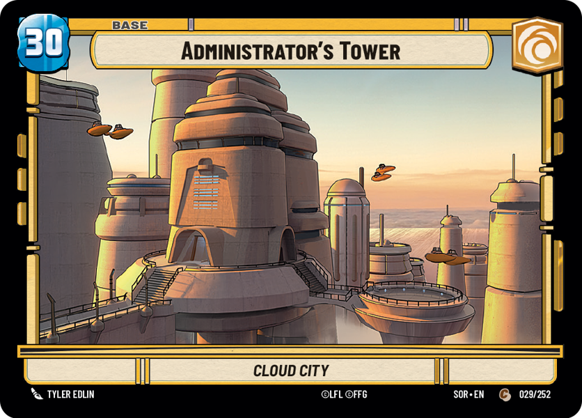 Base - ADMINISTRATOR'S TOWER/SHIELD TOKEN - Unlimited Spark of Rebellion