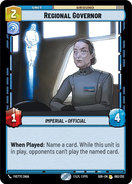 REGIONAL GOVERNOR - Unlimited Spark of Rebellion