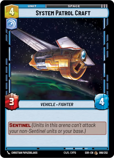 SYSTEM PATROL CRAFT - Unlimited Spark of Rebellion