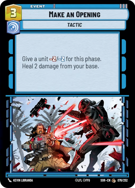 MAKE AN OPENING - Unlimited Spark of Rebellion