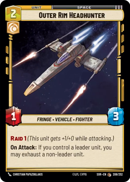OUTER RIM HEADHUNTER - Unlimited Spark of Rebellion