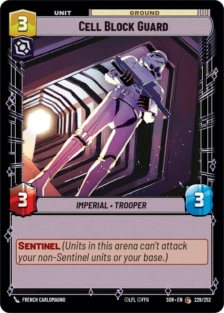 CELL BLOCK GUARD - Unlimited Spark of Rebellion