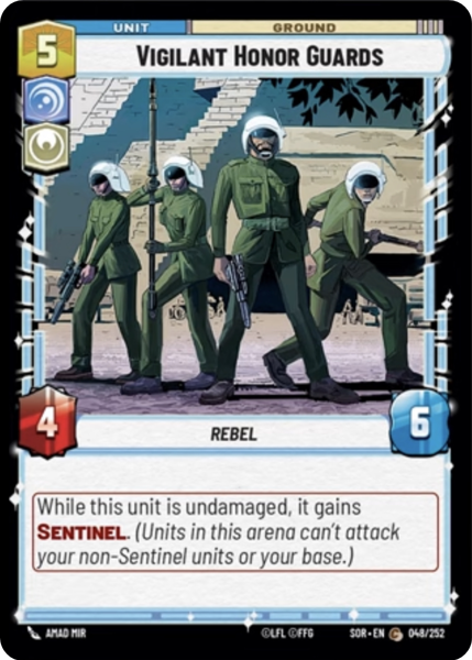 Foil - VIGILANT HONOR GUARDS - Unlimited Spark of Rebellion