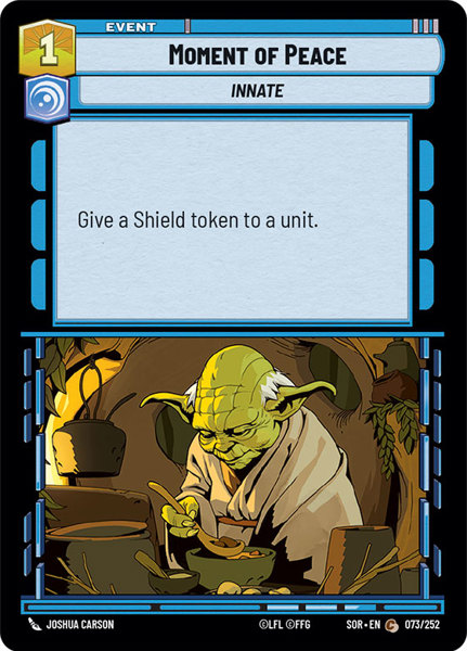 Foil - MOMENT OF PEACE - Unlimited Spark of Rebellion