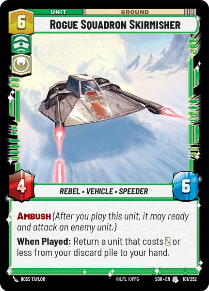 Foil - ROGUE SQUADRON SKIRMISHER - Unlimited Spark of Rebellion