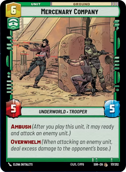 Foil - MERCENARY COMPANY - Unlimited Spark of Rebellion