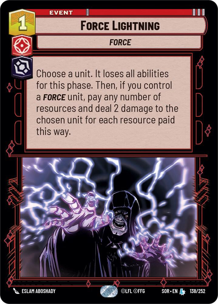 FORCE LIGHTNING - Unlimited Spark of Rebellion