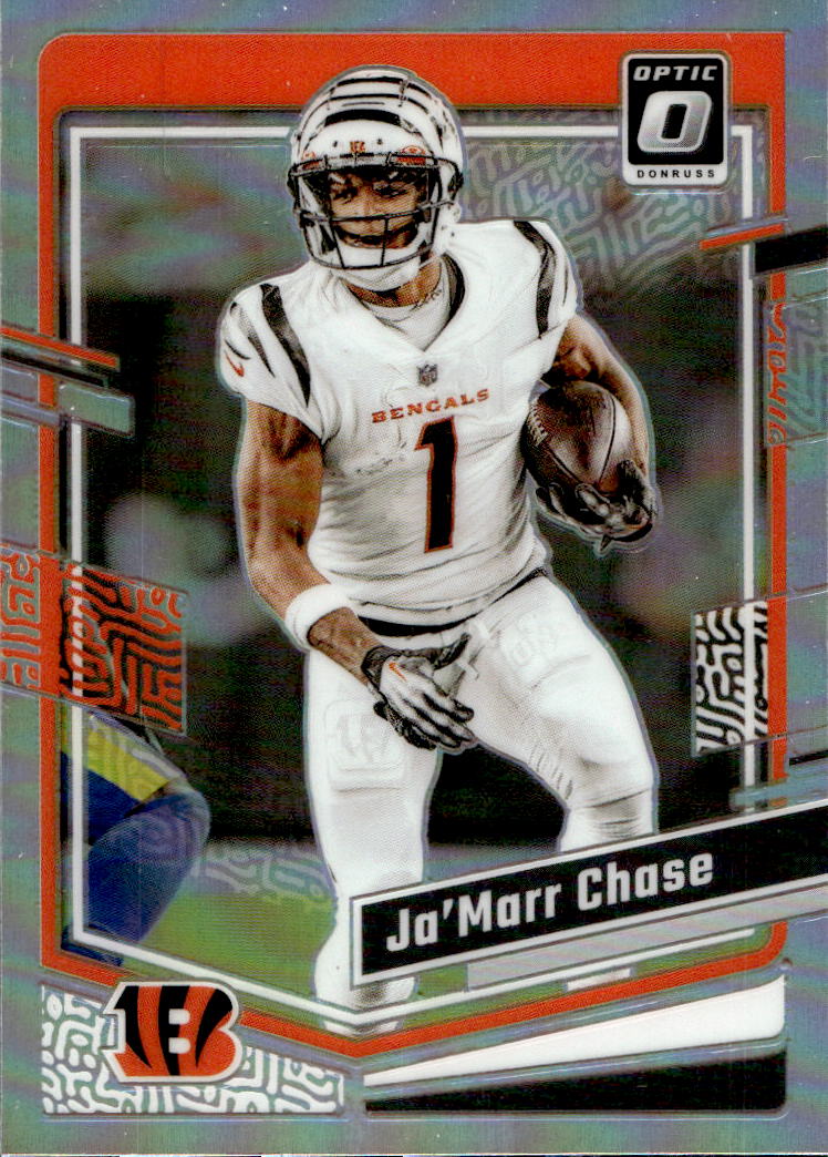 Holo Prizm JA'MARR CHASE 2023 Panini Donruss Optic Football