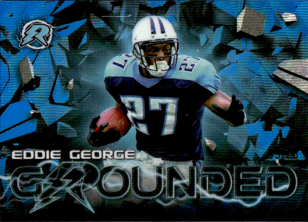 Blue Wave Refractors Resurgence Grounded EDDIE GEORGE 2023 Topps Composite Football /75