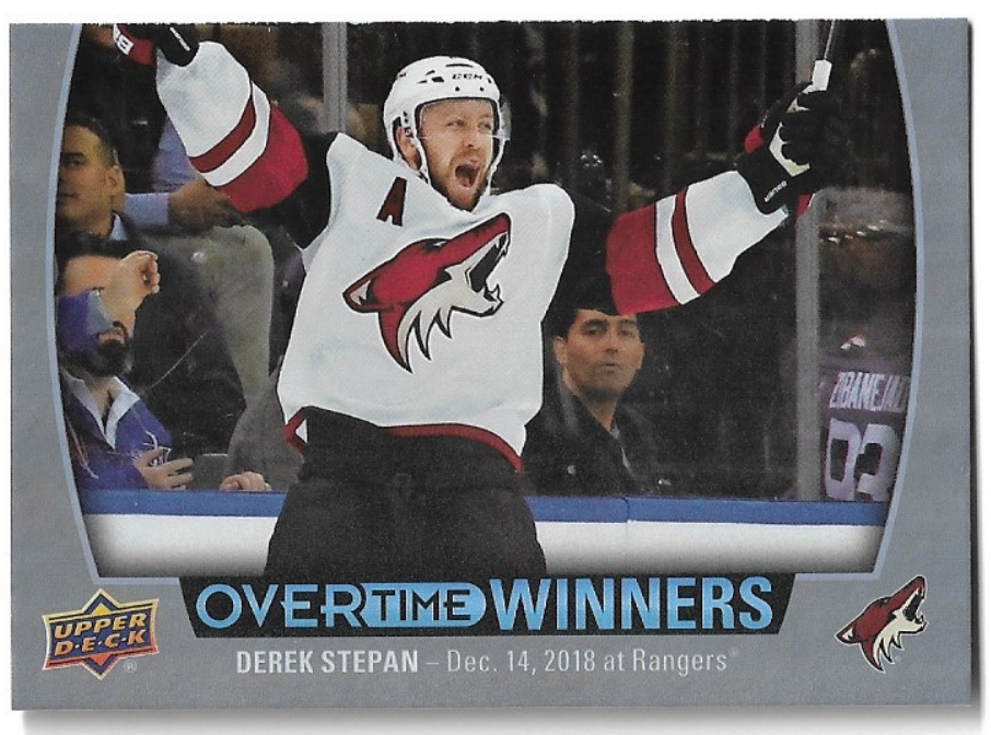 Overtime Winners DEREK STEPAN 19-20 UD Overtime Hockey