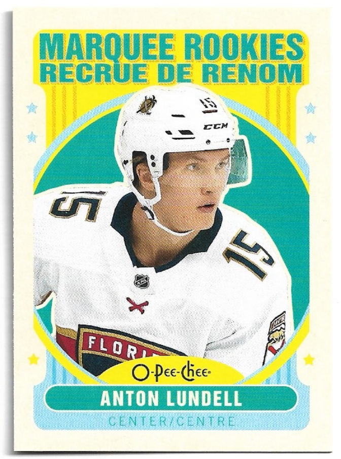 Retro Update Marquee Rookies ANTON LUNDELL 21-22 UD O-pee-chee OPC