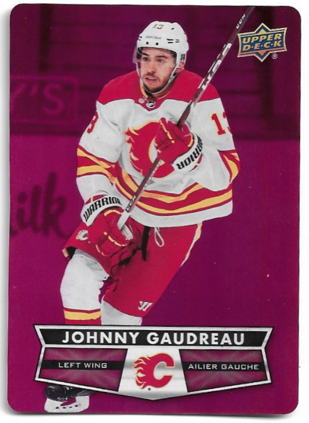 Red Die-Cut JOHNNY GAUDREAU 21-22 UD Tim Hortons Collector's Series