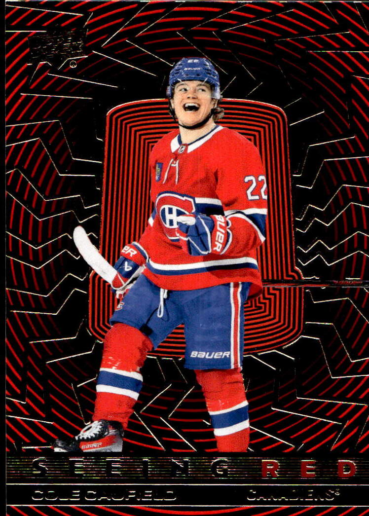 Gold Seeing Red COLE CAUFIELD 23-24 UD Extended Series
