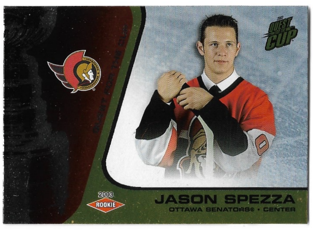 Rookie Gold JASON SPEZZA 02-03 Pacific Quest for the Cup /325