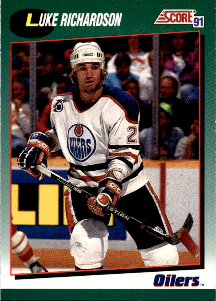 LUKE RICHARDSON 91-92 Score Rookie and Traded