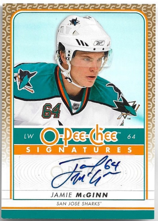 Auto OPC Signatures JAMIE MCGINN 09-10 UD O-Pee-Chee OPC