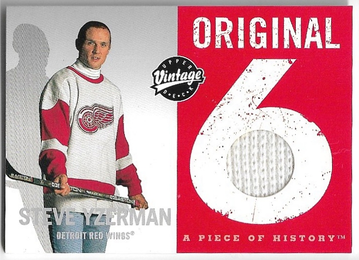 Jersey Original Six STEVE YZERMAN 00-01 UD Vintage